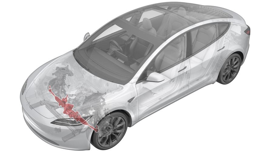 Înlocuirea casetei de direcție la Tesla Model 3