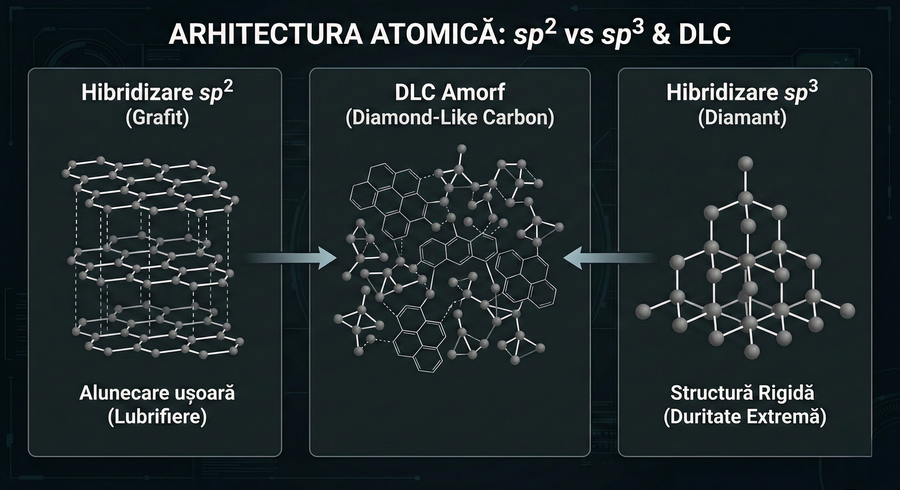 Arhitectura atomică, sp2 vs sp3 vs DLC