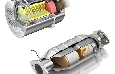 Catalizatorul și filtrul de particule