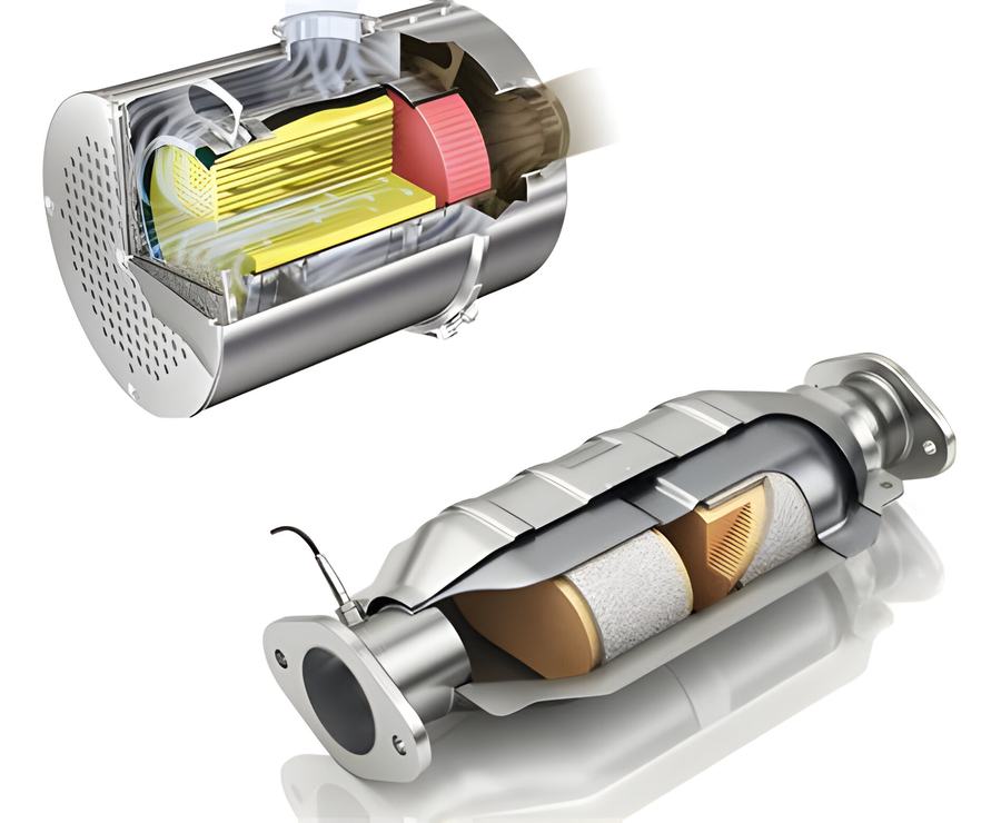 Catalizatorul și filtrul de particule
